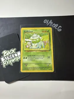 Bulbasaur 44/102, 1999 Base Set, Pokemon TCG, WotC, Vintage, Common, MP - Image 3