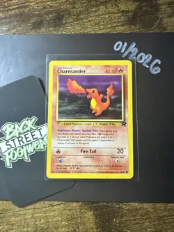 Charmander 50/82, Team Rocket Set, Pokemon TCG, WOTC, Vintage 2000, Common, LP - Image 4