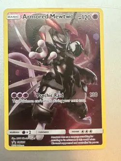 Pokemon Armored Mewtwo Promo Holo SM228 NM English - Image 1