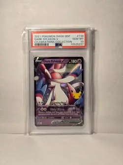 Pokemon TCG Pokemon Swsh Black Star Promo Dark Sylveon V 134 NM PSA 10 - Image 1