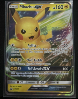 Pikachu GX SM232 - Pokemon TCG SM Black Star Promos - Holo Promo Nm Near Mint - Image 1
