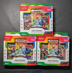 Pokemon First Partner Illustration Collection Series 1 - Lot of 3 - Image 1