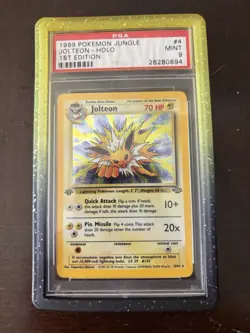 Pokemon Jolteon TCG Jungle 4/64 Holo Unlimited Rare First Edition Psa 9 - Image 1