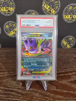 2025 POKEMON PFL EN-PHANTASMAL FLAMES #056 MEGA GENGAR EX PSA 10 - Image 1