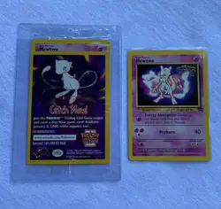 1x (Sealed) Mewtwo Pokemon WB Gold Stamped #3 1999 First Movie Black Star Promo - Image 1