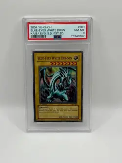 2004 Yu-Gi-Oh! Blue-Eyes White Dragon Starter Deck: Kaiba Evo 1st Edition PSA 8 - Image 1