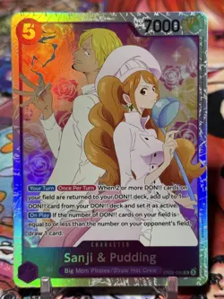 SANJI & PUDDING - One Piece EB02-035 - SR Super Rare - Extra Booster: Anime 25th - Image 1