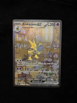 Alakazam Ex 201/165 SIR English 151 Pokemon TCG - Image 1