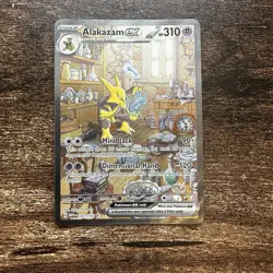 Pokemon Alakazam EX TCG Card 201/165 Scarlet & Violet 151 Sir NM+ Condition - Image 1