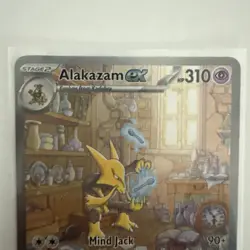 Pokemon TCG Alakazam EX Scarlet & Violet-151 201/165 Holo SIR - Image 3