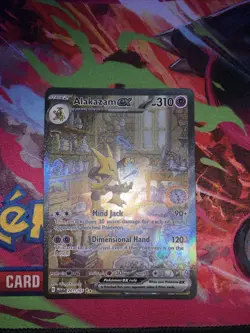 Pokemon Alakazam EX TCG Card 201/165 Scarlet & Violet 151 Sir NM+ Condition - Image 1