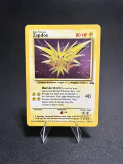 1999 WOTC Pokemon TCG Base Set Zapdos Holo 16/102 - Image 1