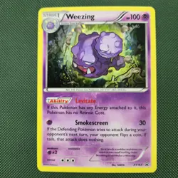 HD WHOLE SWIRL 🌀💫 Weezing XY163 Cosmos Holo Promo 2016 Nintendo Pokemon Card - Image 2