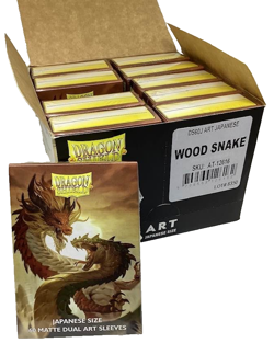 Dragon Shield Japanese Sz Wood Snake Duel Card Sleeves 10 Boxes 2025 Case NEW - Image 1