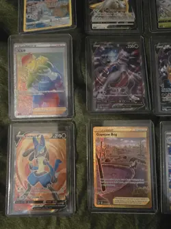 12 Pokemon Card Bundle V Blackstar Promo Gold Full Art Alt Art Rainbow Lucario - Image 2