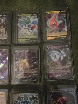 12 Pokemon Card Bundle V Blackstar Promo Gold Full Art Alt Art Rainbow Lucario - Image 4
