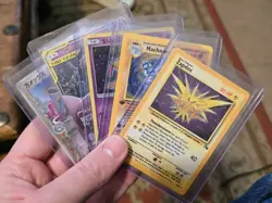 Pokemon Tcg Bundle Base Set Machamp Fossil Zapdos Tag Team Delta Species & Shiny - Image 1
