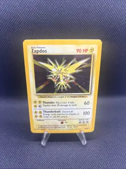 Zapdos 16/102 Pokemon TCG Base Set Holo Foil Rare LP - Image 1