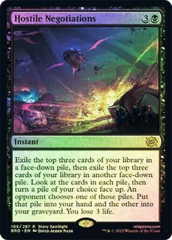 mtg magic Hostile Negotiations FOIL ENGLISH Negociations hostiles - Image 1