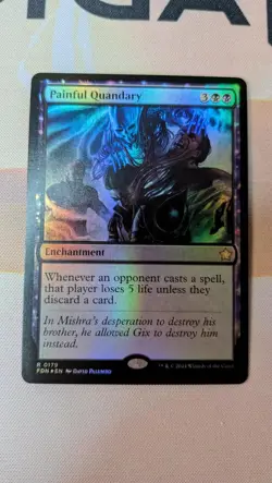 MTG Foundations Painful Quandary 0179 Foil NM/M - Image 1