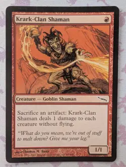 MTG Krark-Clan Shaman – Mirrodin – LP – Common – #98 – Magic the Gathering - Image 1