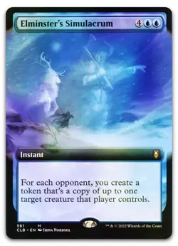 Elminster's Simulacrum (Extended Art) #561 (Foil) NM Baldur's Gate CLB Magic MTG - Image 1