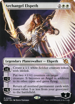 Archangel Elspeth (Borderless Alternate Art) [March of the Machine] Magic MTG - Image 1