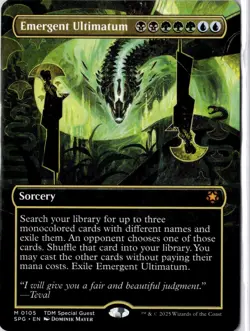 Emergent Ultimatum (Borderless) Special Guests Regular NM M 0105 - Image 1