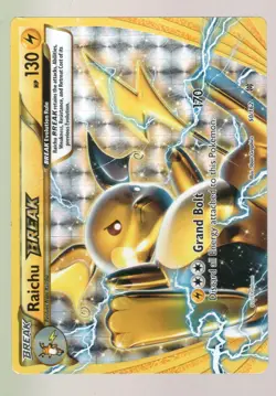 Pokemon Raichu BREAK XY - BREAKthrough #50/162 MP - Image 1