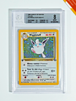 Pokemon BGS 8 Wigglytuff #16 Holo 1st Ed Jungle 1999 Italiano - Image 1