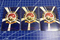 Pokemon Trading Card Charizard Venusaur Blastoise Old Japanese Set Chips Stains - Image 2