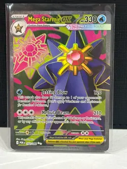 Mega Starmie ex 102/088 - Full Art Ultra Rare - Pokemon TCG: Perfect Order - NM - Image 1