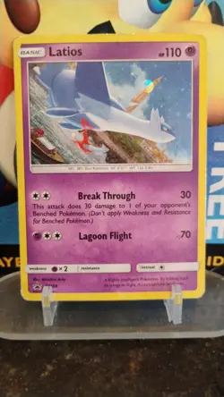 LATIOS Black Star Promo POKEMON Holo 2017 Trading Card SM88 - Image 1