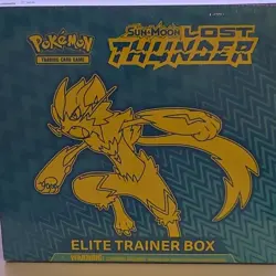 Pokemon Sun & Moon Lost Thunder Elite Trainer Box Booster Zeraora - Image 1