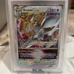 2022 POKEMON SWORD & SHIELD BRILLIANT STARS #123 ARCEUS VSTAR PSA 10 - Image 2