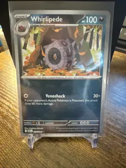 Whirlipede 055/086 Master Ball Reverse Holo S&V: Black Bolt Pokemon TCG - Image 1