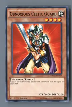 Obnoxious Celtic Guard SDMY-EN018 Structure Deck: Yugi Muto 1st Edition LP - Image 1