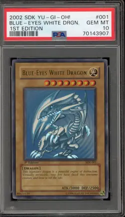 Yu-Gi-Oh! Blue-Eyes White Dragon Starter Deck Kaiba 1st Edition SDK-001 PSA 10 - Image 1