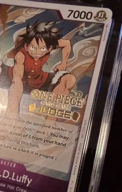 ✨2023 One Piece Tournament Promo Monkey D. Luffy JUDGE ✨ CGC PRISTINE / PSA 10 - Image 1