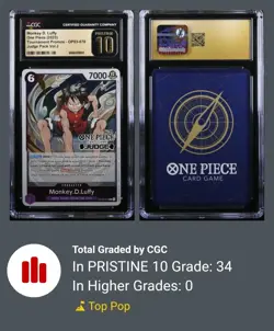 ✨2023 One Piece Tournament Promo Monkey D. Luffy JUDGE ✨ CGC PRISTINE / PSA 10 - Image 4