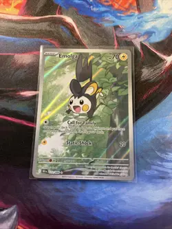 Emolga 112/086 SV Black Bolt Illustration Rare Near Mint English Pokemon Card - Image 1