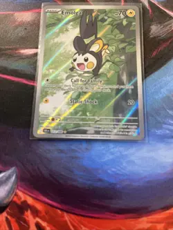 Emolga 112/086 SV Black Bolt Illustration Rare Near Mint English Pokemon Card - Image 3