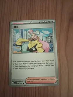Iono Holo Pokemon Series Promo Pokemon Card 080/091 Trainer - Image 1