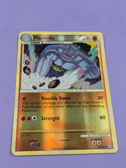 Machoke - 40/102 - Uncommon Reverse Holo Triumphant - Pokemon Card - LP - Image 1