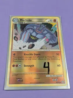 Machoke - 40/102 - Uncommon Reverse Holo Triumphant - Pokemon Card - LP - Image 3