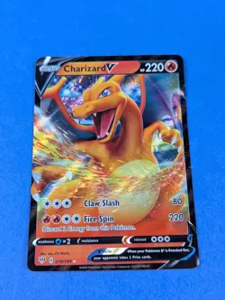 Charizard V - 019/189 - Ultra Rare Holo Darkness Ablaze - Pokemon Card - NM - Image 1