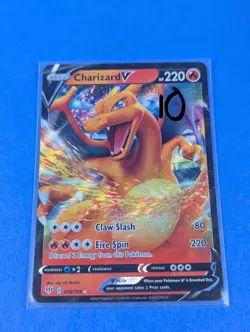 Charizard V - 019/189 - Ultra Rare Holo Darkness Ablaze - Pokemon Card - NM - Image 3