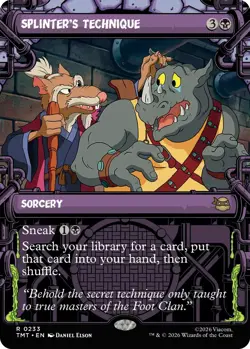 Splinter's Technique (Showcase) - Teenage Mutant Ninja Turtles - 233 - MTG - Image 1
