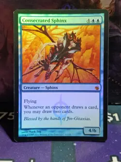 MTG | Consecrated Sphinx | Mirrodin Beseiged | Foil | Moderately Played English - Image 3