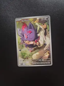 Pokemon TCG N's Zorua 189 Scarlet & Violet Promo Holo Card Journey Together - Image 1
